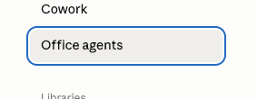 Organization settings → Office agents